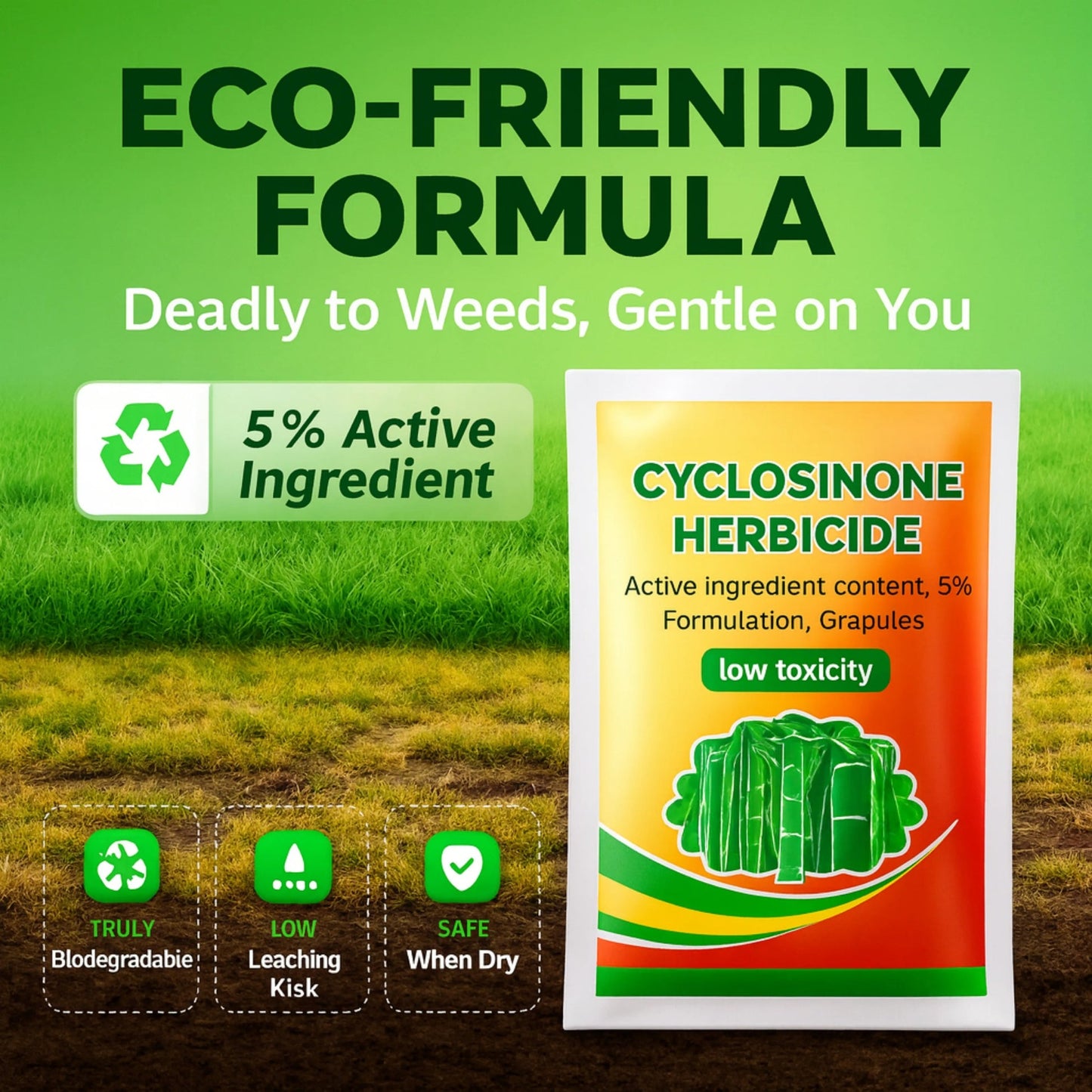 Cyclosinone Herbicide Granular Weed Killer(Pack of 1)