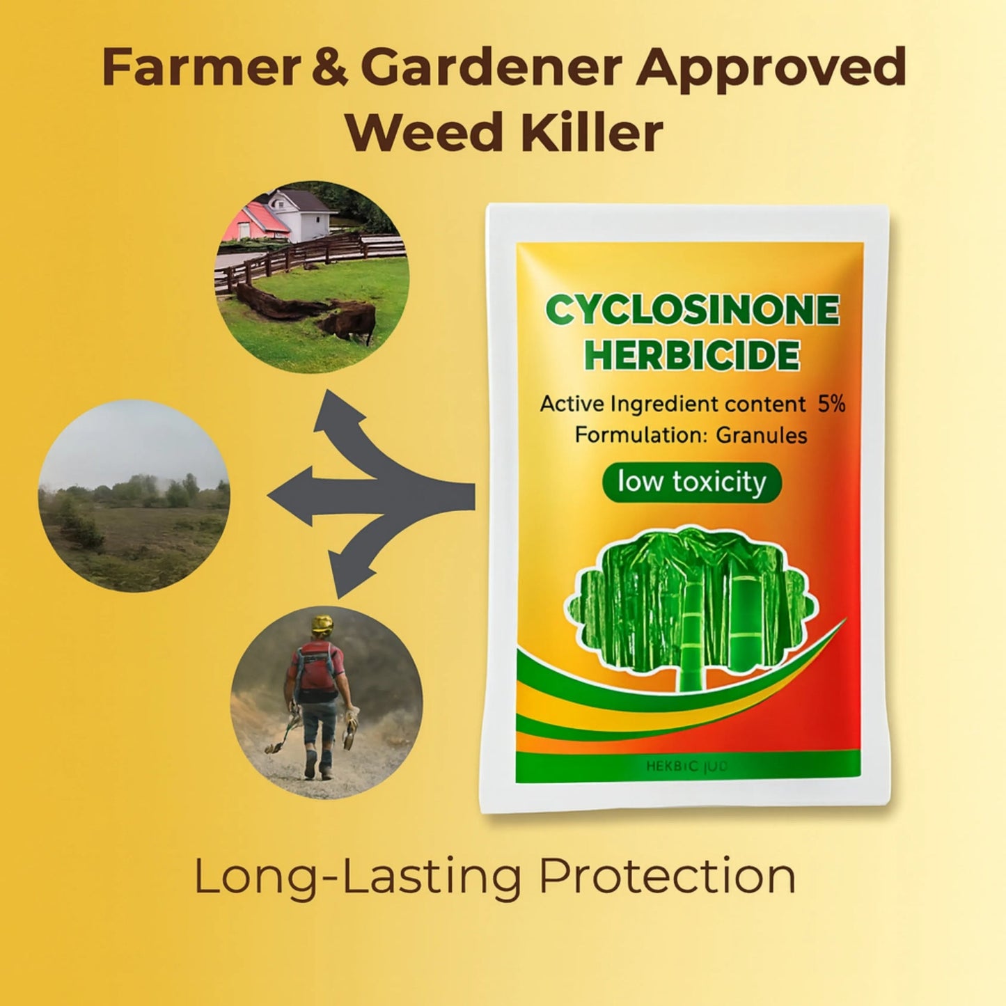 Cyclosinone Herbicide Granular Weed Killer(Pack of 1)